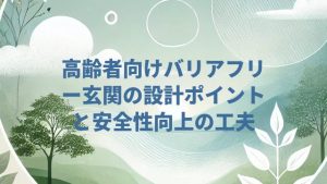 高齢者向けバリアフリー玄関の設計ポイントと安全性向上の工夫